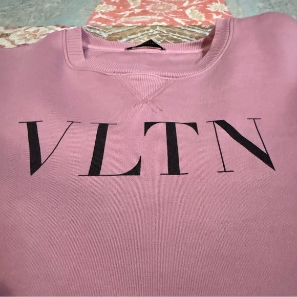 Valentino Blush VLTN Logo Sweatshirt size small - Picture 12 of 14
